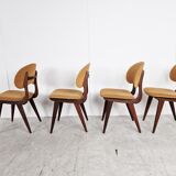 Set of 4 vintage scandinavian dining chairs, 1960s