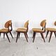 Set of 4 vintage scandinavian dining chairs, 1960s