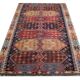 Tapis Kilim tribal turc tissage plat géométrique en laine, années 1880