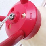Red tripod table lamp by Hercules 1960s