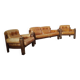 Brutalist leather lounge