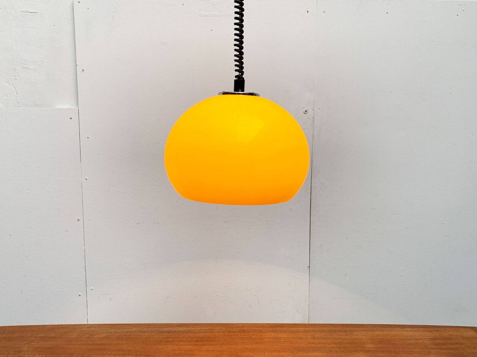 Italian pendant lamp Jolly in Space Age style from the mid-century by Luigi Massoni for Guzzini, 1960s.