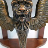 Empire demi lune sphinx console table