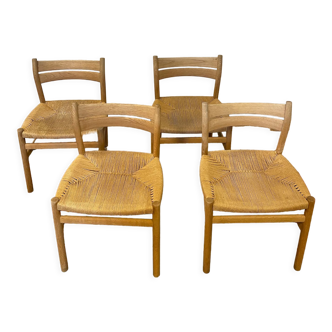 Lot de chaises BM1 par Borge Mogensen