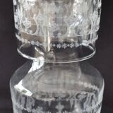 Carafe and night in engraved glass