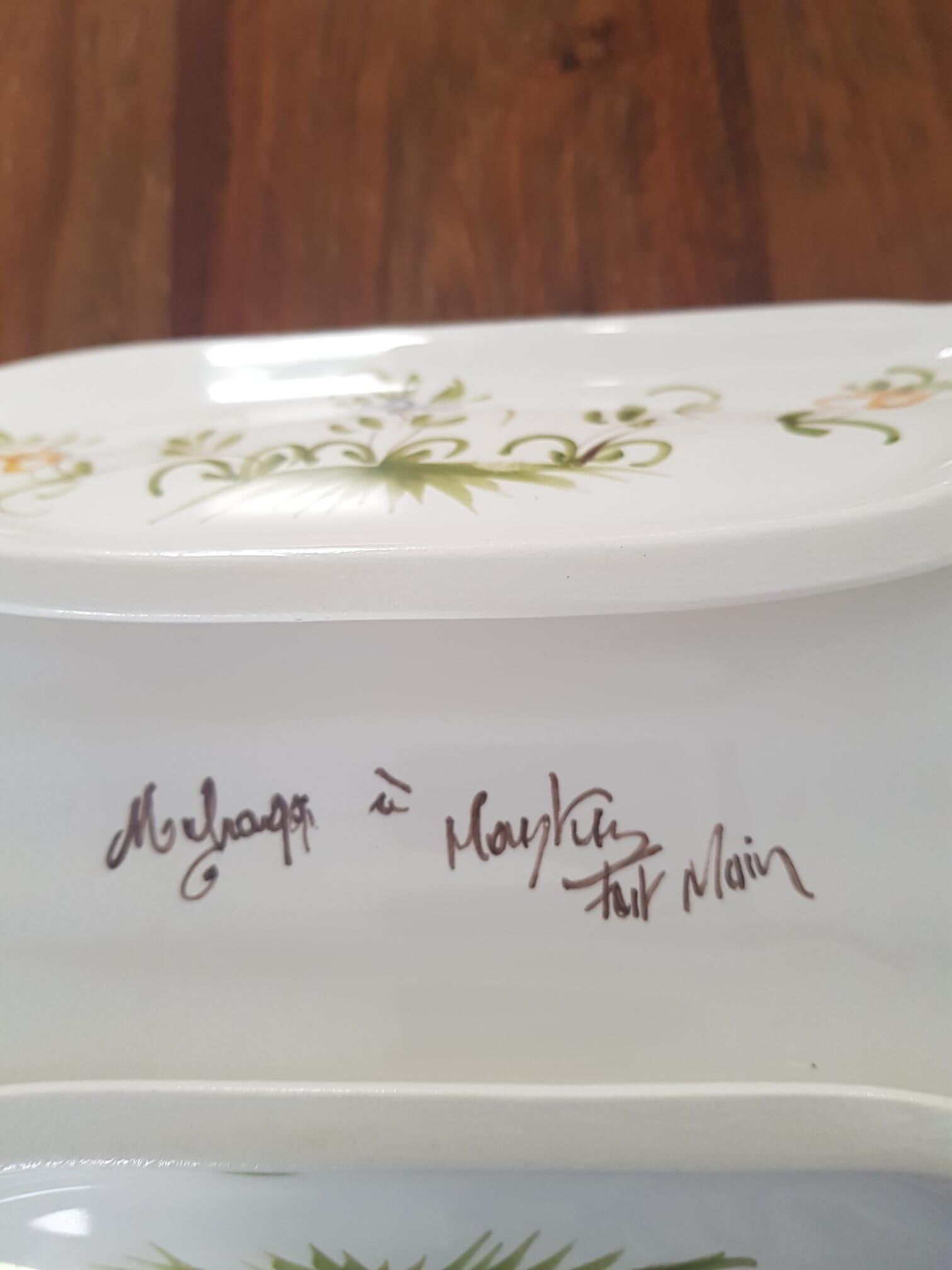 Asparagus dish Mufraggi Moustiers