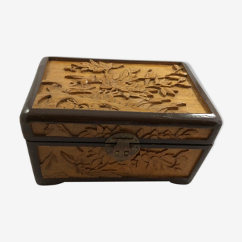 Asia carved wooden box