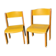 Paire de chaises enfant