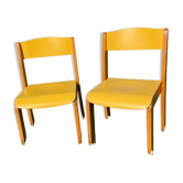 Paire de chaises enfant