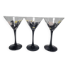 Set de 3 verres à Martini