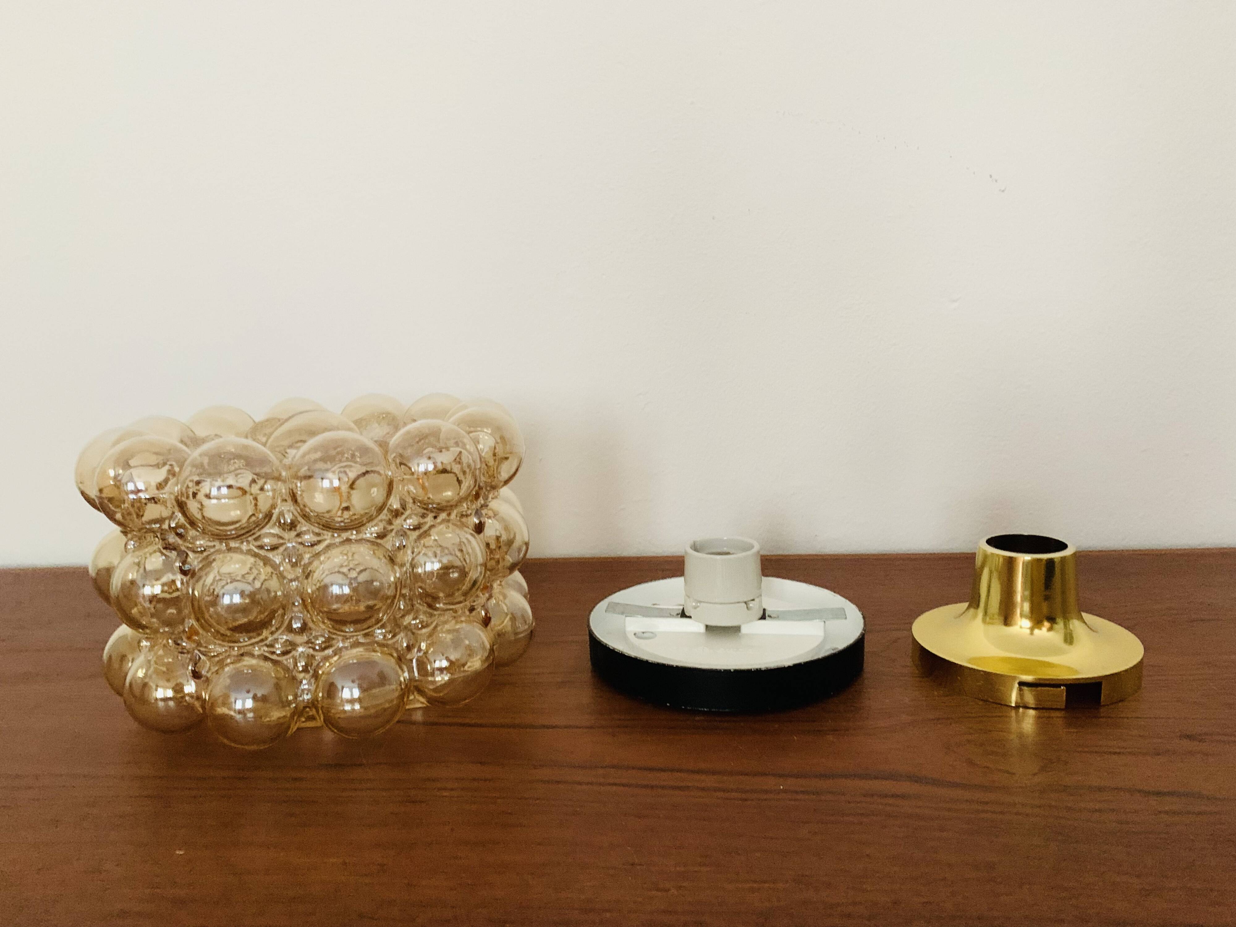 Large Bubble Glass Wall Lamp or Flush Light by Helena Tynell for Glashütt