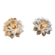 A pair of large vintage Italian design wall sconces.