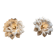 A pair of large vintage Italian design wall sconces.