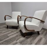 Paire de fauteuils restaurés par Jindrich Halabala