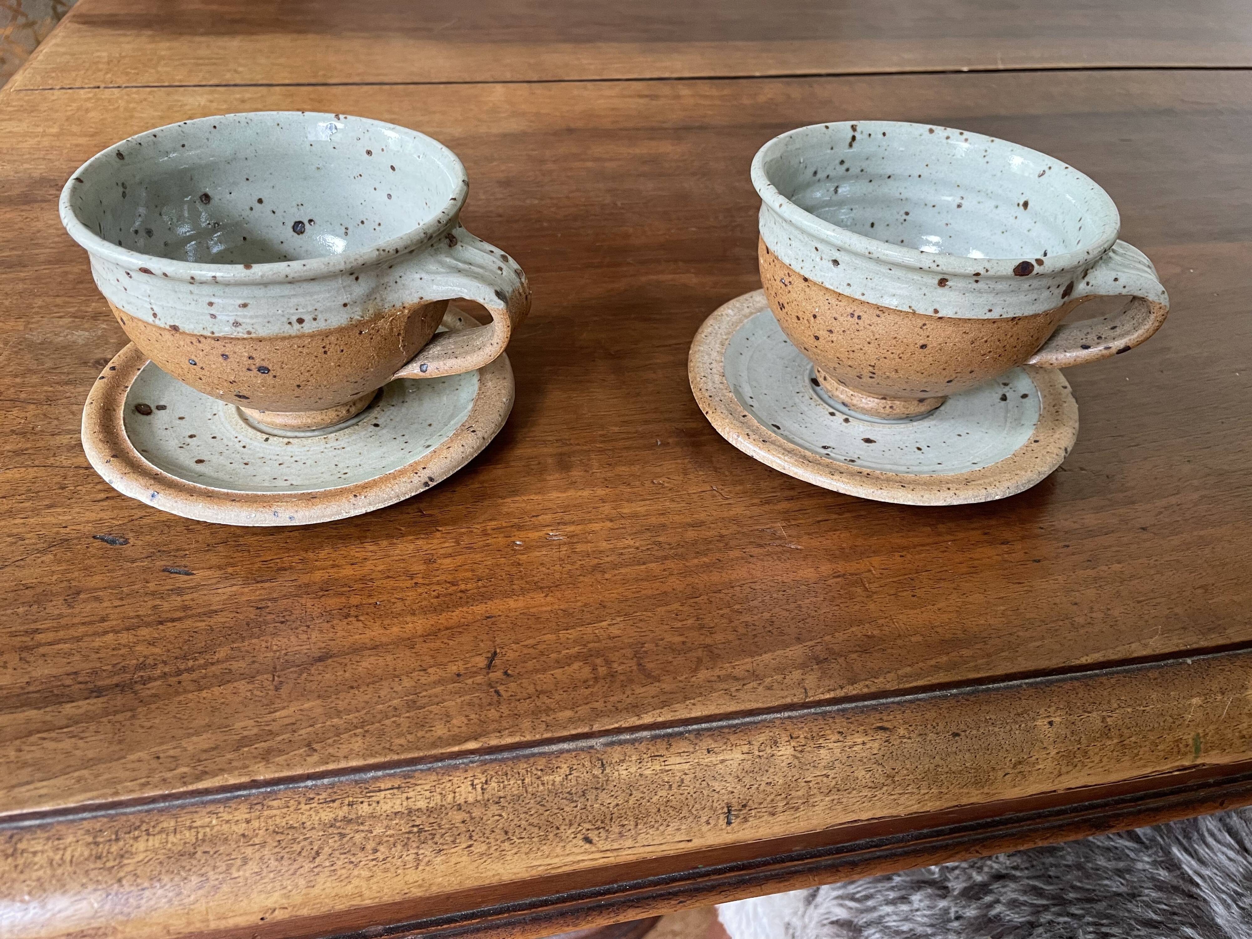 Pyrite sandstone cups by Pierre Digan La Borne