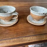 Pyrite sandstone cups by Pierre Digan La Borne