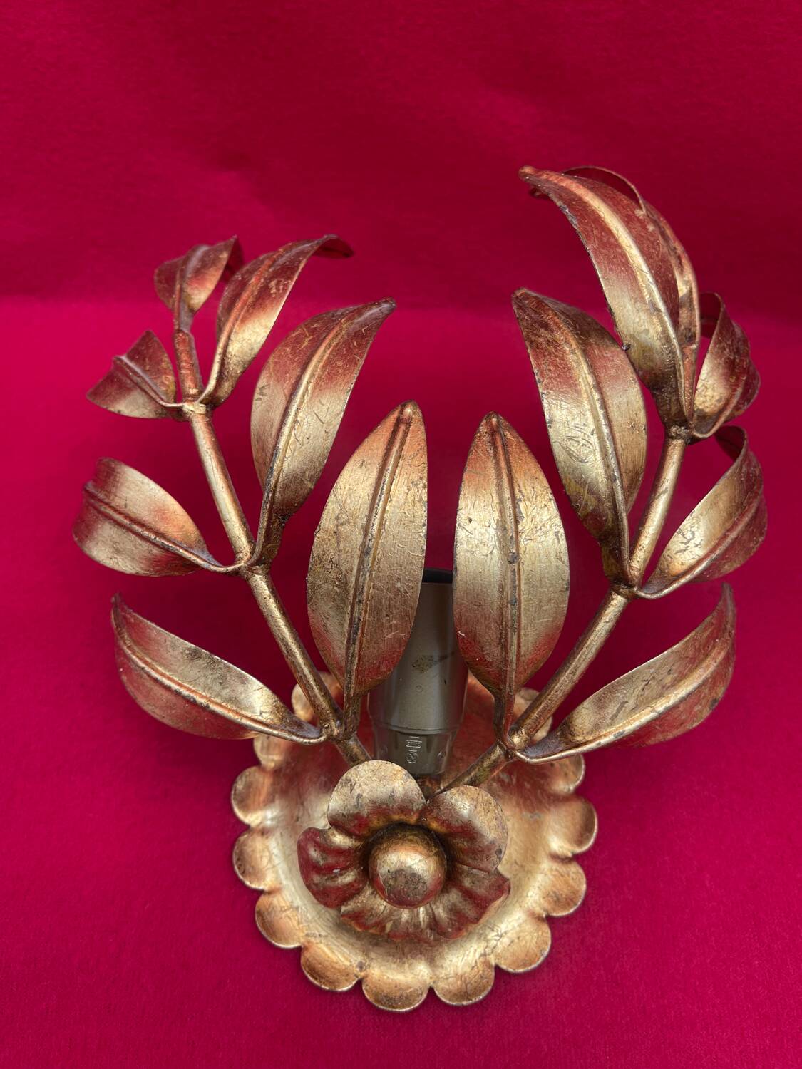 Golden Leaf Appliques Hans Kögl Style 1960/70 Hollywood Re