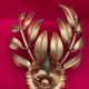 Golden Leaf Appliques Hans Kögl Style 1960/70 Hollywood Re