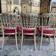 Suite de 6 chaises à barrettes Napoléon III