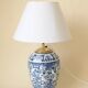 Boch Keramis Ceramic Table Lamp - Delft Style Earthenware Table Lamp