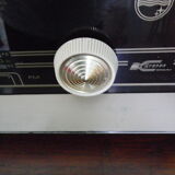 Wood, glass, bakelite, vinyl and brass radio - Bi-amp radio - Philips