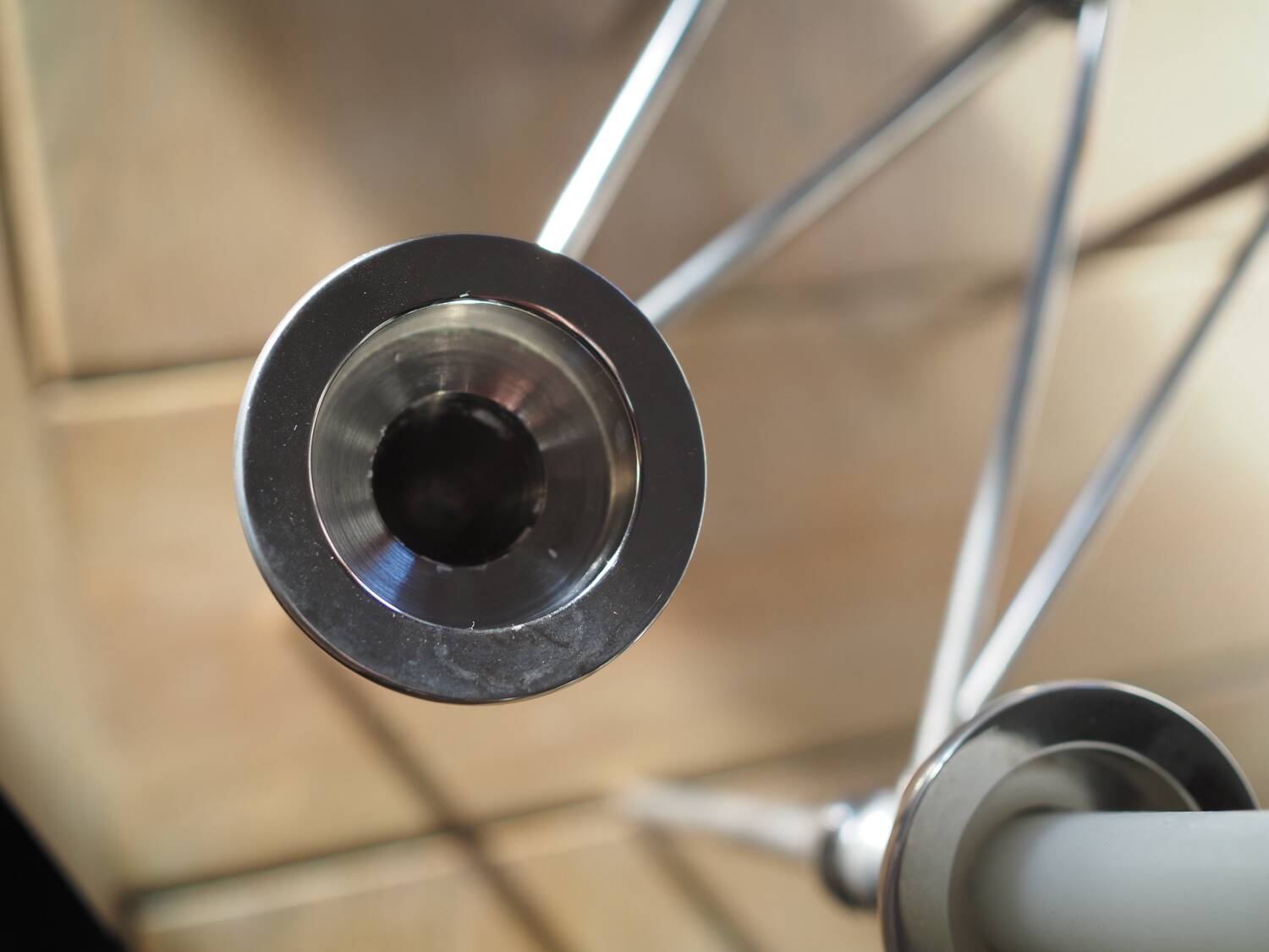 Scandinavian chrome modular candle holder 1960