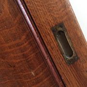 Pair of vintage oak sliding doors