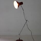 1970s Red Adjustable Floor or Table Lamp, Czechoslovakia