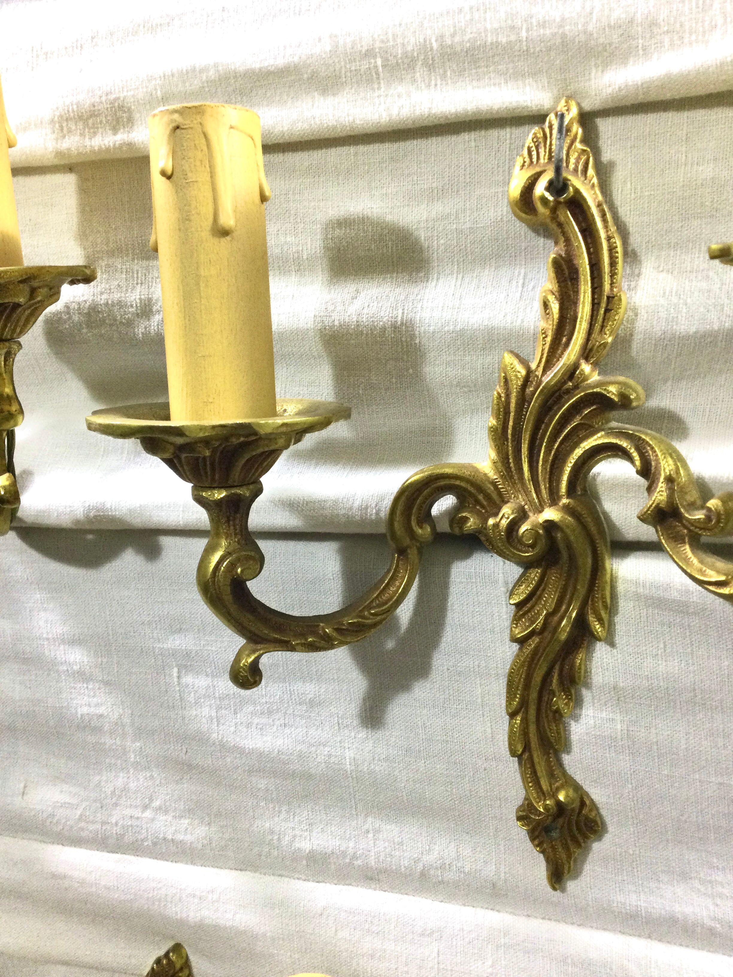 Set of 5 sconces louis XV
