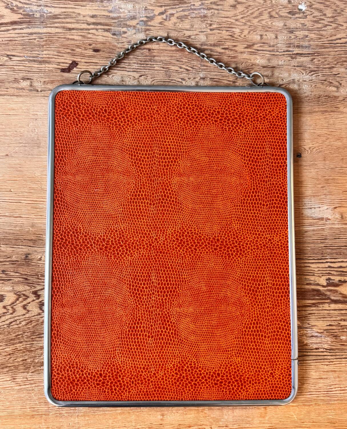 Antique rectangular barber mirror