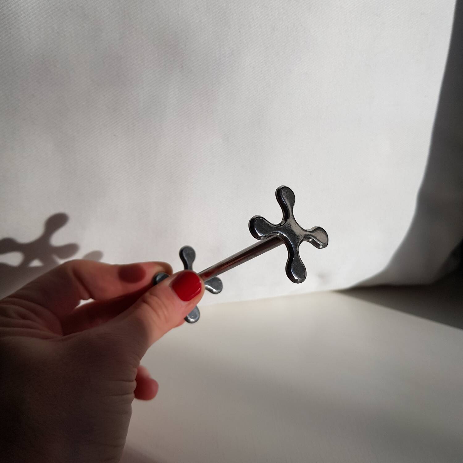 Coffret de 6 porte-couteaux en inox Chabanne dans sa boîte d'origine.