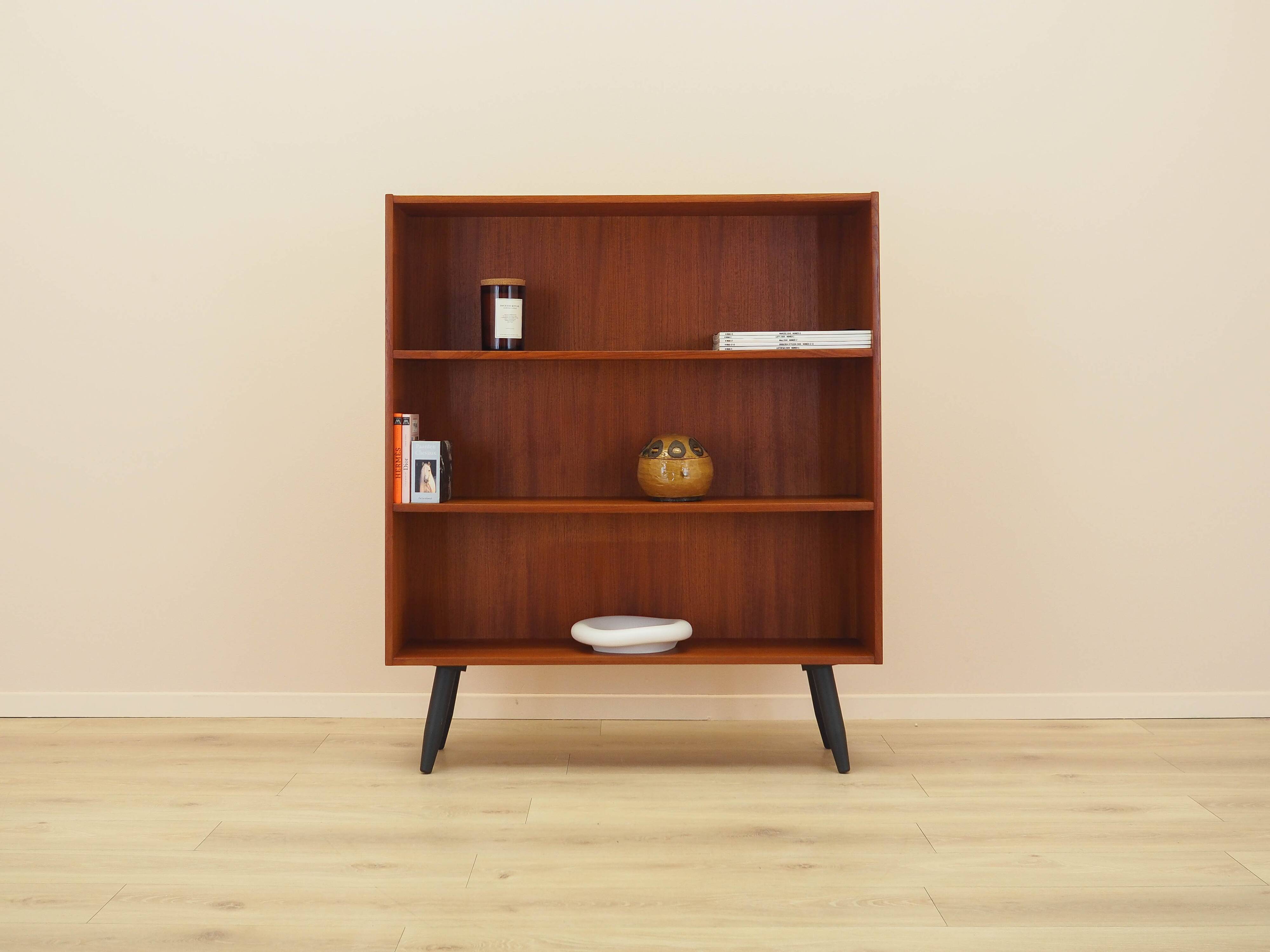 Teak bookcase, Danish design, 1970s, manufactured by Clausen & Søn
