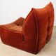 Vintage velvet armchair, 1970
