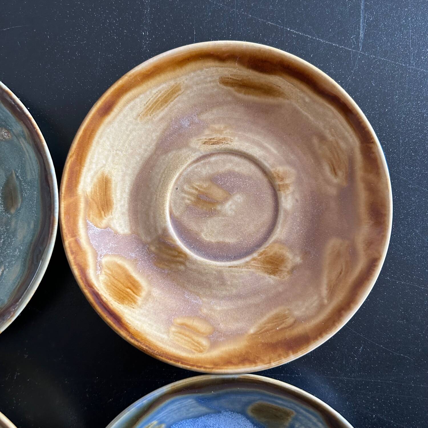 Set of 4 handmade plates