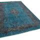Hand-Knotted Oriental Overdyed 290 cm x 410 cm Black Wool Rug