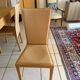 Solid oak table and genuine granite + 6 matching chairs