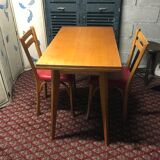 Side table butterfly vintage compass feet year 50/60