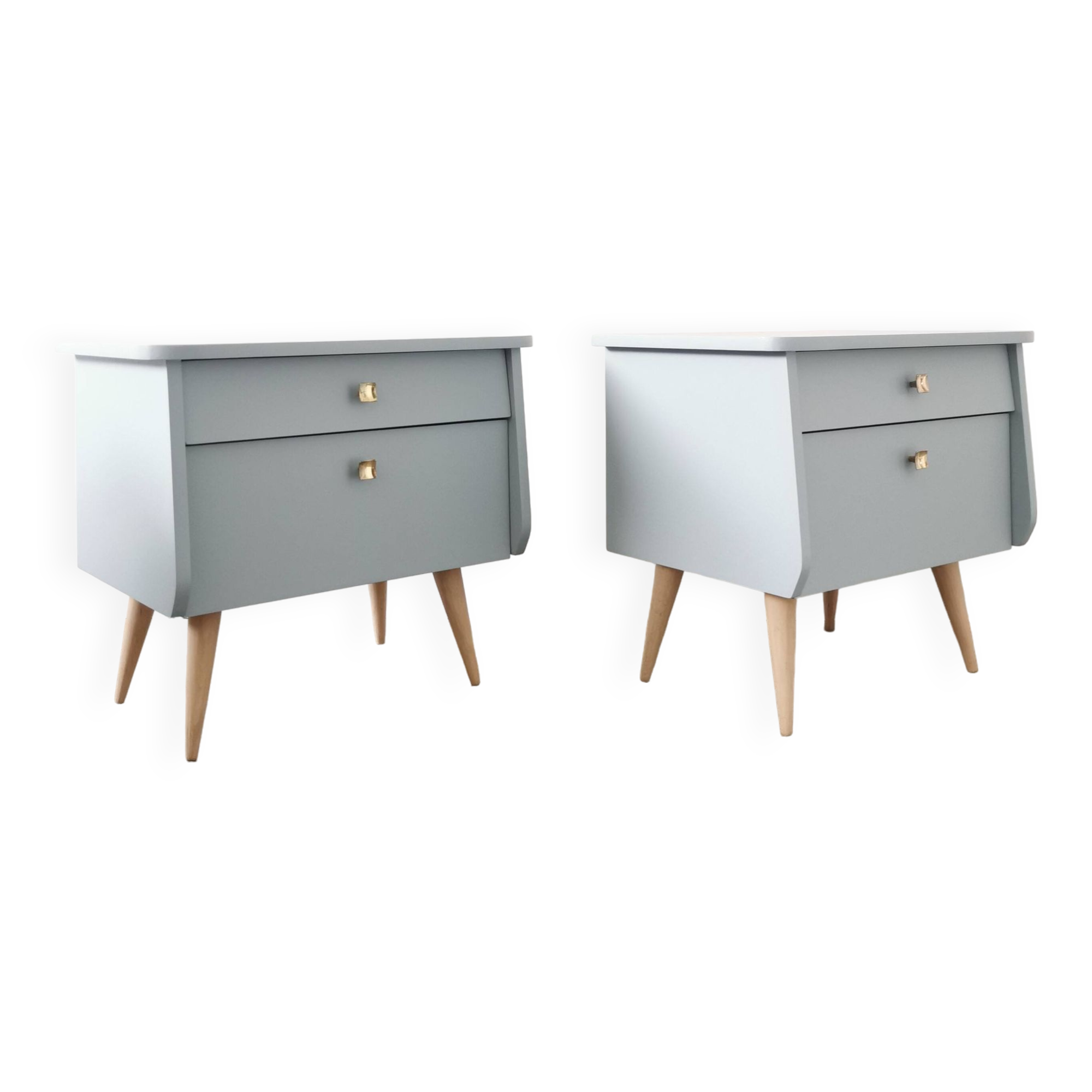 Pair of vintage bedside tables