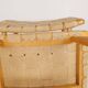 Pair of Swedish stools from the 1960s in lacquered birch, mid-century style.