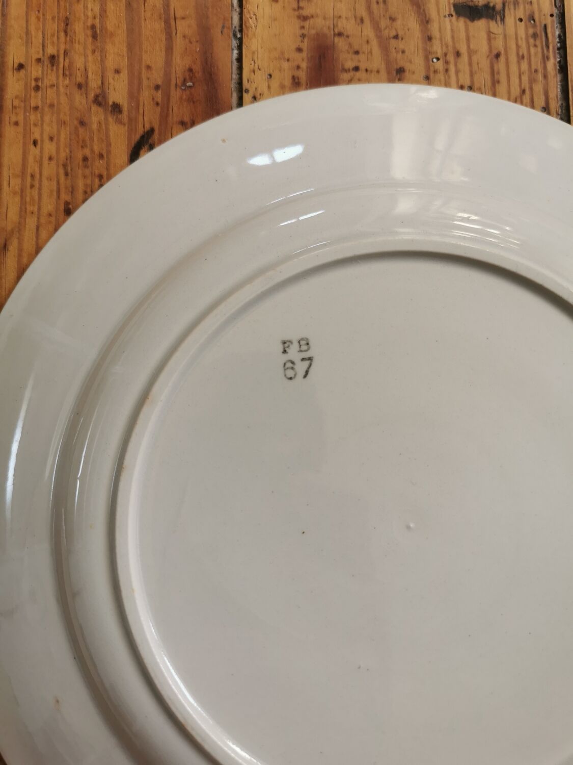 Blue Badonviller retro plates