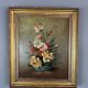 Oil on Canvas Painting Floral Still Life, French School, Paris, Early