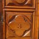 Antique Louis XIII wardrobe in solid walnut