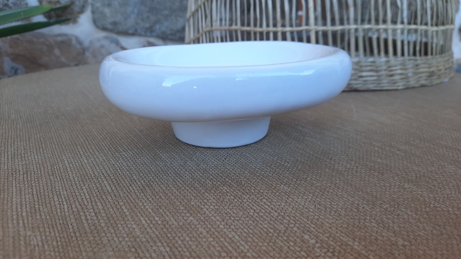 Old soap dish to stand