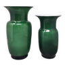 Paire de vases en verre de Murano par Carlo Nason, fabriqué en Italie, 1970