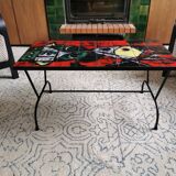 Vintage JG Picard ceramic coffee table