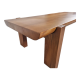 Elm coffee table by Luigi Gorgoni, 80s