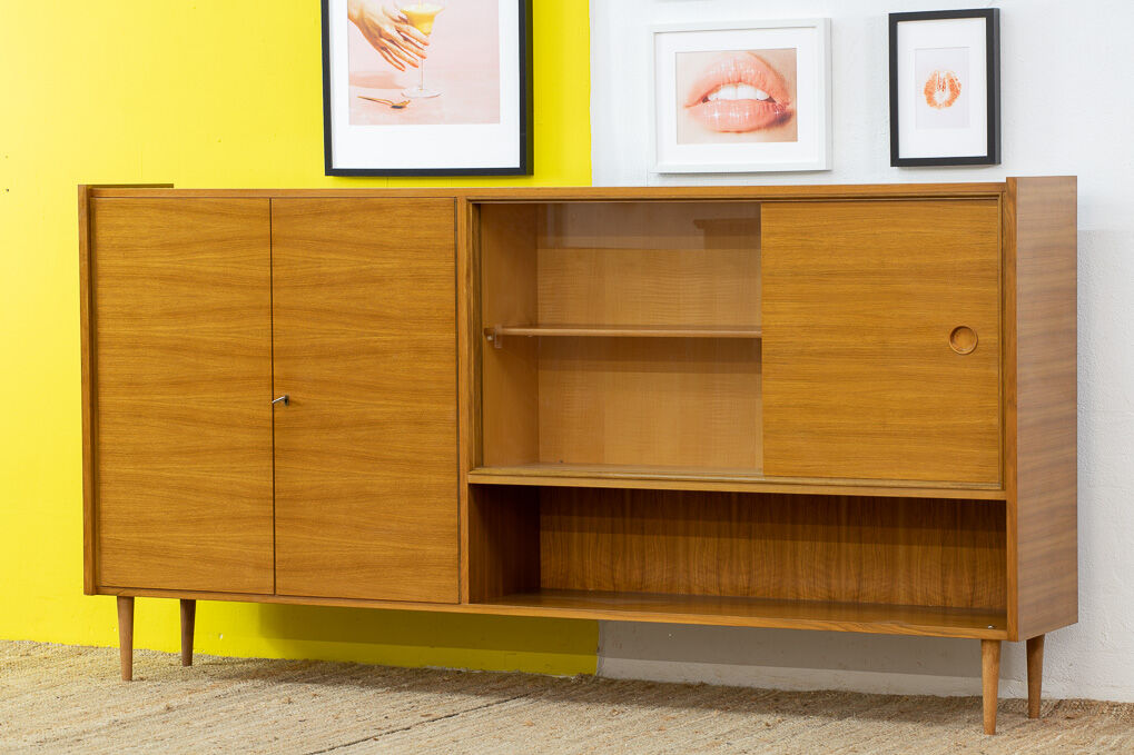 Vintage Scandinavian Enfilade – 221 cm