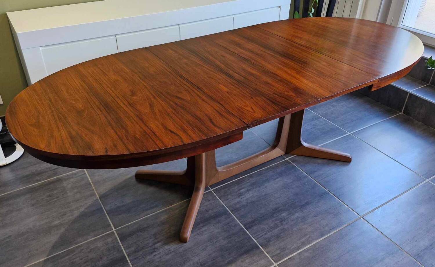 Vintage extendable table Baumann 1970s