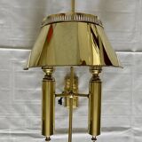 Pair of brass wall lights, 1950.