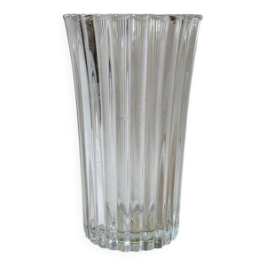 Vase en verre transparent